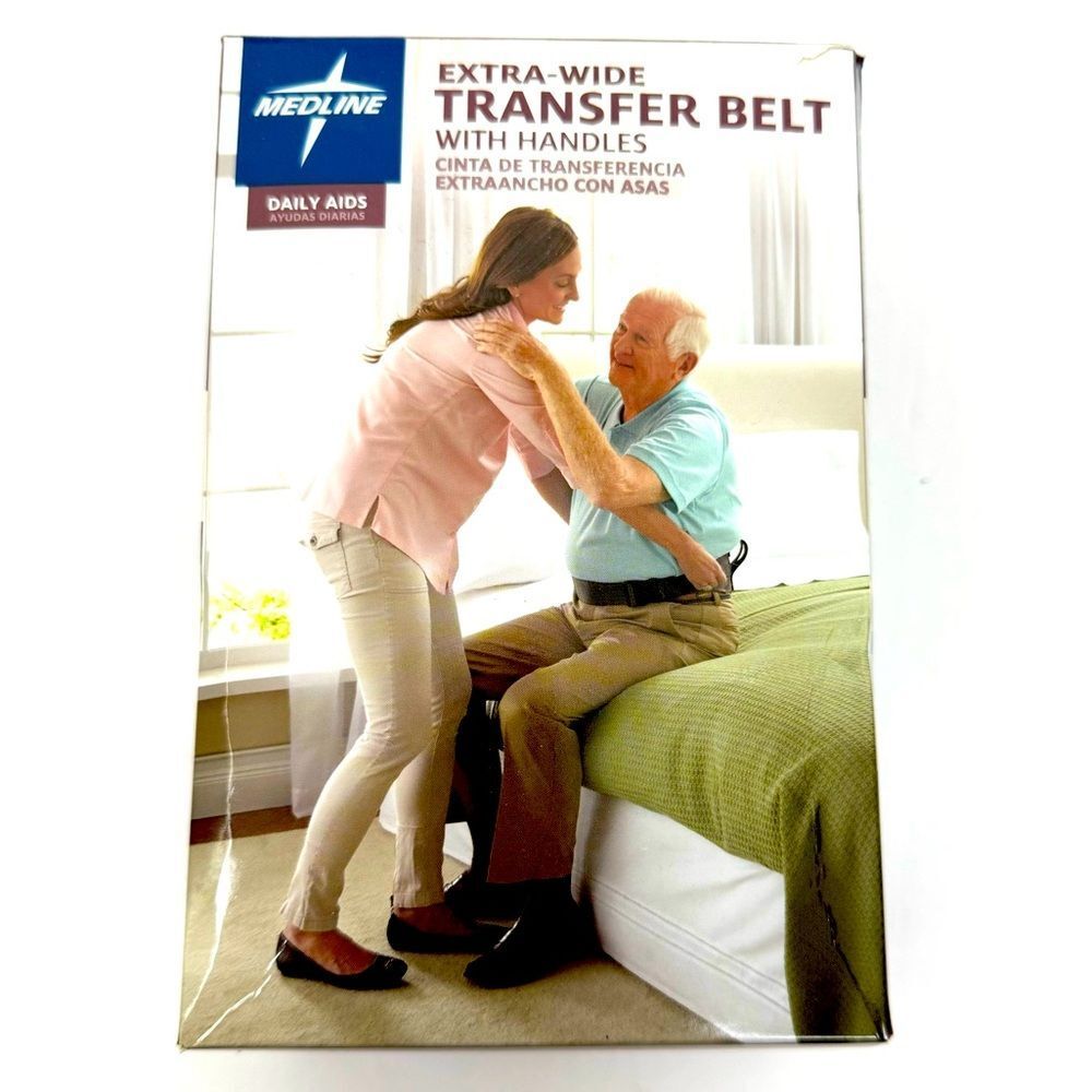 NIB Medline Extra Wide Transfer Belt with Handles